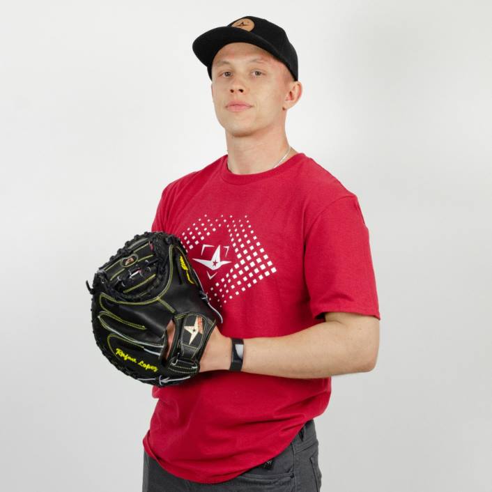 All Star PLATE LOGO TEE, CARDINAL T4LT734