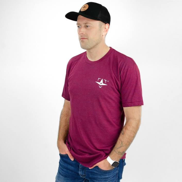 All Star SMALL LOGO TEE, CARDINAL T4LT732