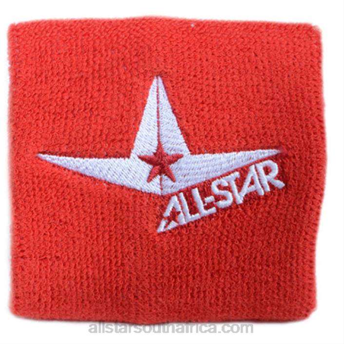 All Star LOW PROFILE WRIST BANDS T4LT808 Scarlet