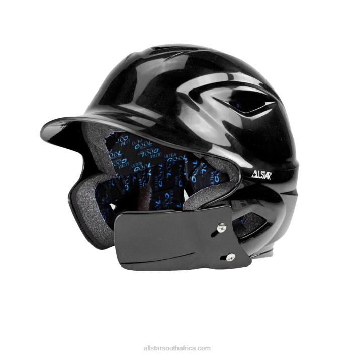 All Star S7 ADULT BATTING HELMET W/ATTACHED JAWLINE T4LT27 Black