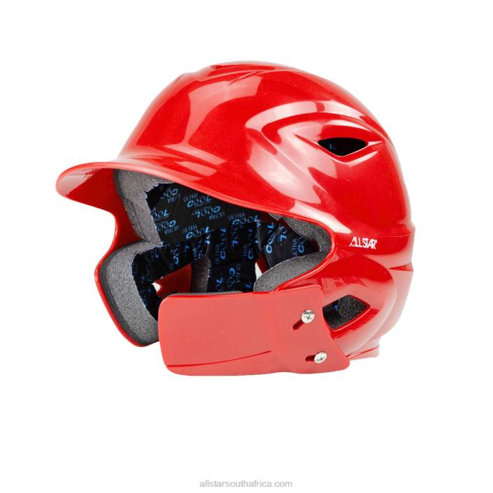 All Star S7 ADULT BATTING HELMET W/ATTACHED JAWLINE T4LT29 Scarlet