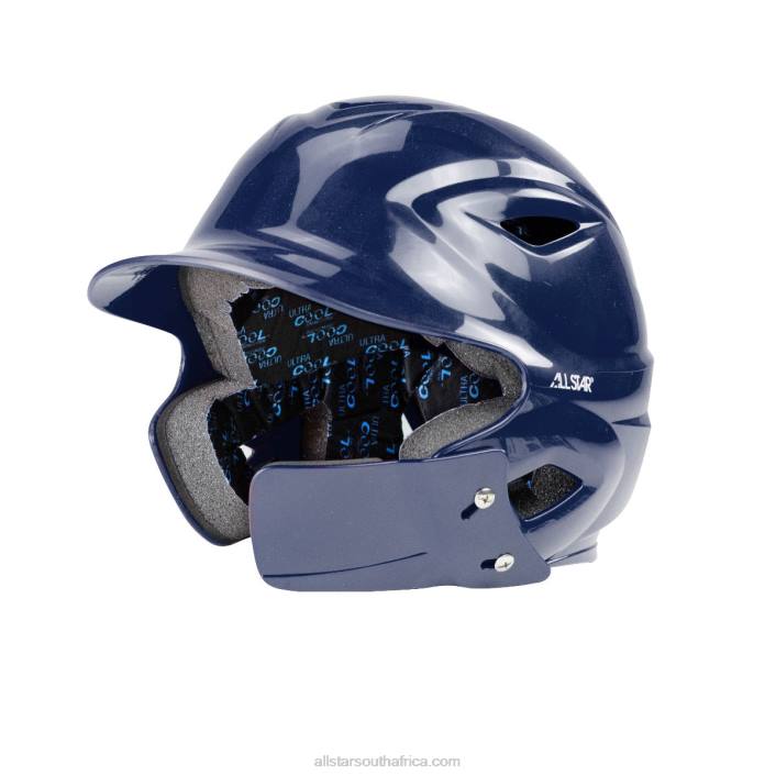 All Star S7 ADULT BATTING HELMET W/ATTACHED JAWLINE T4LT31 Navy