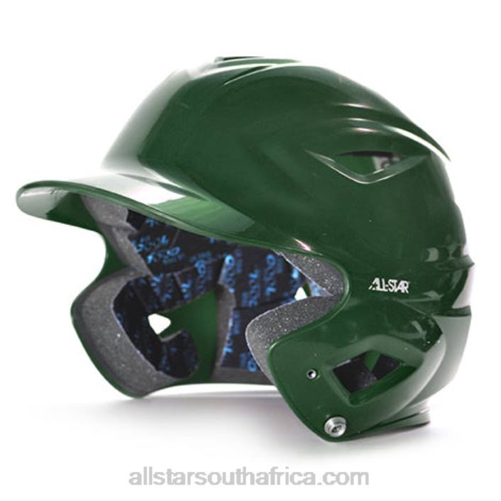 All Star S7 ADULT SOLID GLOSS BATTING HELMET T4LT86 Dark Green