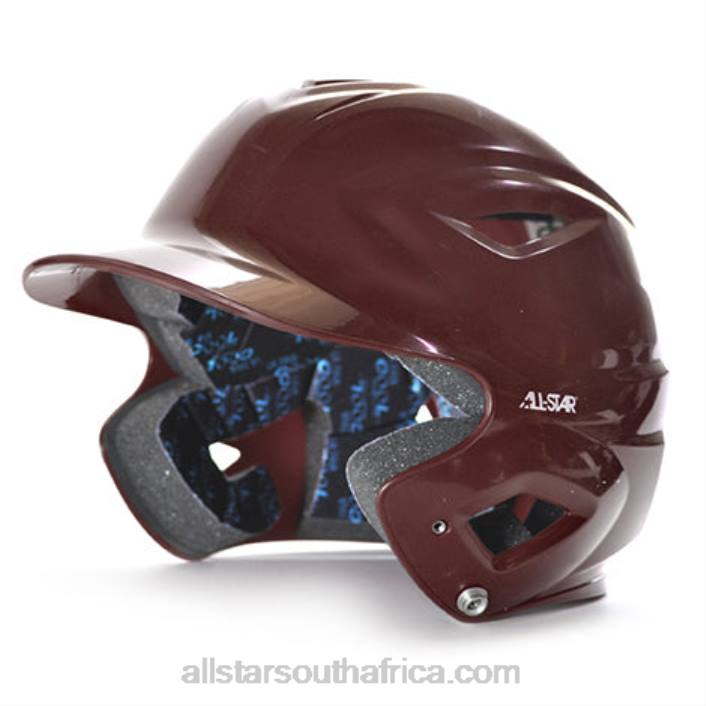 All Star S7 ADULT SOLID GLOSS BATTING HELMET T4LT88 Maroon