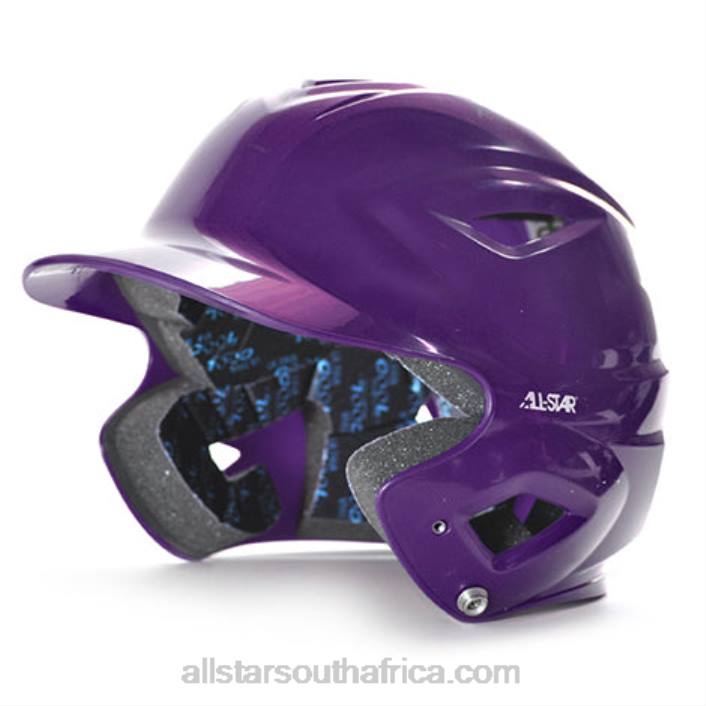 All Star S7 ADULT SOLID GLOSS BATTING HELMET T4LT90 Purple