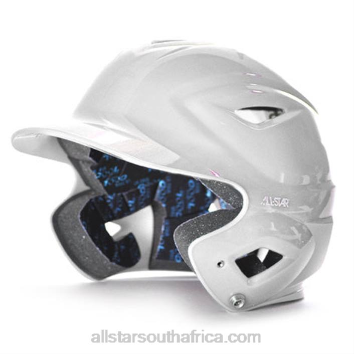 All Star S7 ADULT SOLID GLOSS BATTING HELMET T4LT93 White