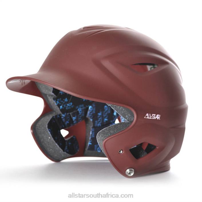 All Star S7 ADULT SOLID MATTE BATTING HELMET T4LT72 Maroon