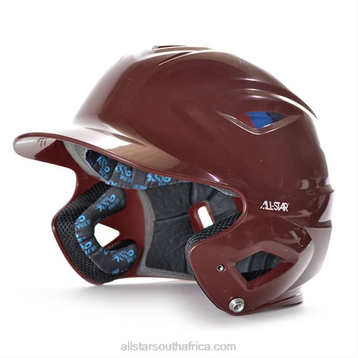 All Star S7 SIZED GLOSS BATTING HELMET T4LT6 Maroon