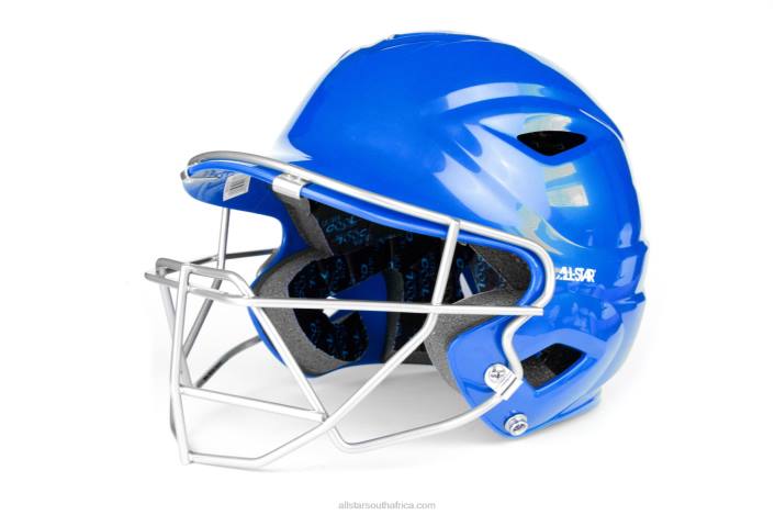 All Star S7 YOUTH BATTING HELMET W/ATTACHED CAGE T4LT12 Royal