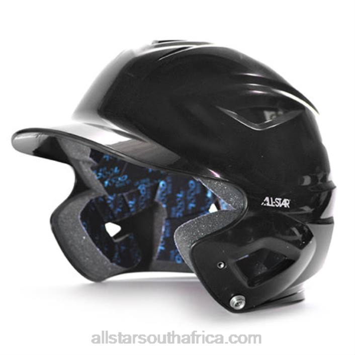 All Star S7 YOUTH SOLID GLOSS BATTING HELMET T4LT9 Black