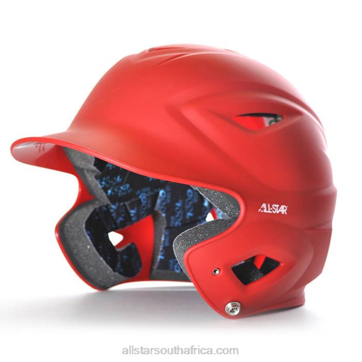 All Star S7 YOUTH SOLID MATTE BATTING HELMET T4LT67 Scarlet