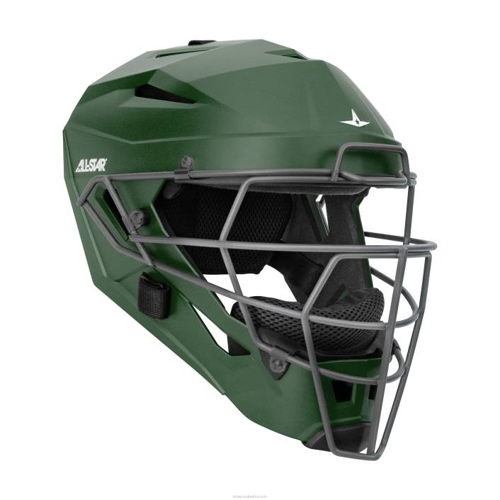 All Star MVP PRO CATCHER'S HELMET T4LT285 Dark Green