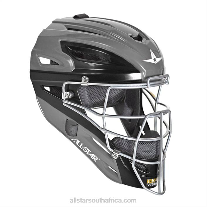 All Star MVP SYSTEM7 CATCHER'S HELMET - GRAPHITE TWO-TONE T4LT288 Graphite