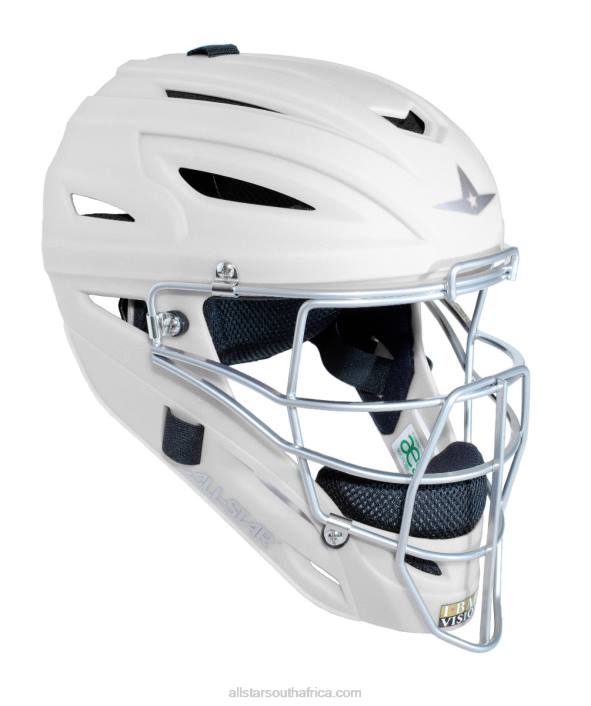 All Star MVP SYSTEM7 CATCHER'S HELMET - MATTE FINISH T4LT297 Matte White