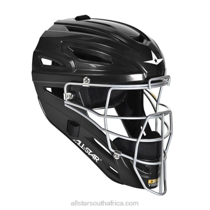 All Star MVP SYSTEM7 CATCHER'S HELMET - SOLID GLOSS T4LT274 Black