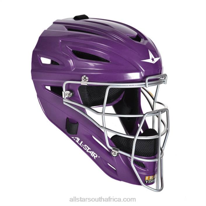 All Star MVP SYSTEM7 CATCHER'S HELMET - SOLID GLOSS T4LT302 Purple