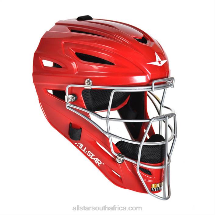 All Star MVP SYSTEM7 CATCHER'S HELMET - SOLID GLOSS T4LT304 Scarlet