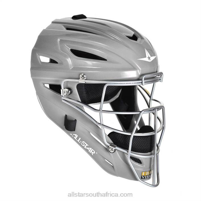All Star MVP SYSTEM7 CATCHER'S HELMET - SOLID GLOSS T4LT305 Silver