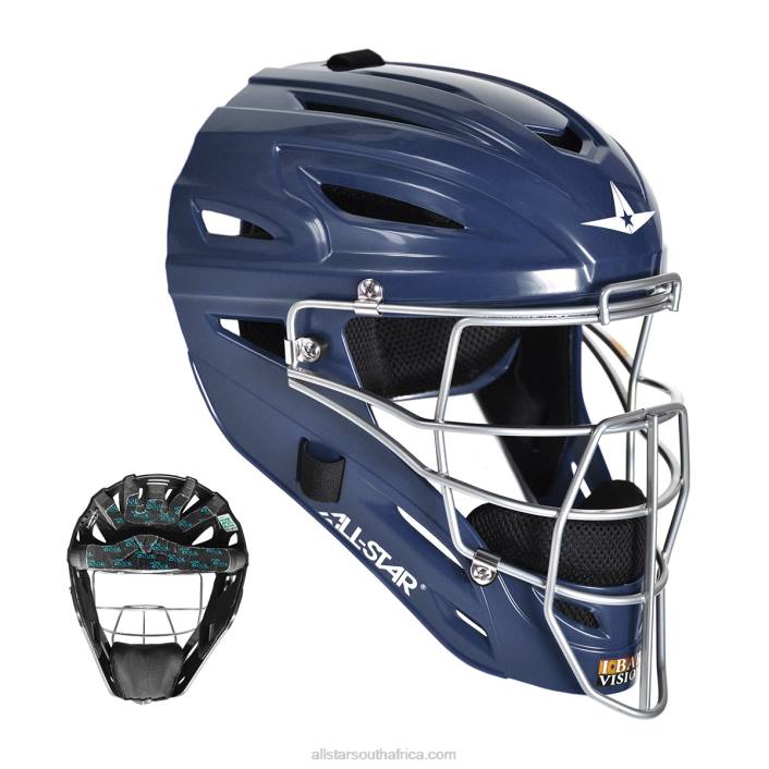 All Star MVP ULTRACOOL CATCHER'S HELMET - SOLID GLOSS T4LT308 Navy