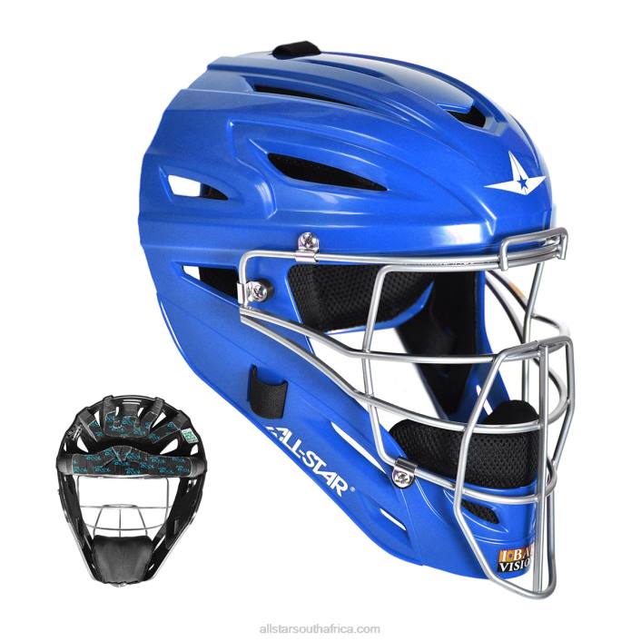 All Star MVP ULTRACOOL CATCHER'S HELMET - SOLID GLOSS T4LT309 Royal