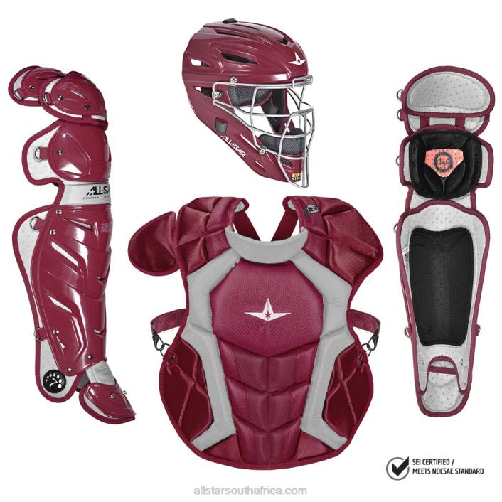 All Star S7 ADULT CATCHING KIT // MEETS NOCSAE T4LT165 Maroon