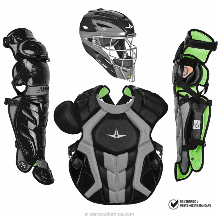 All Star S7 AXIS ADULT CATCHING KIT // MEETS NOCSAE T4LT120 Black