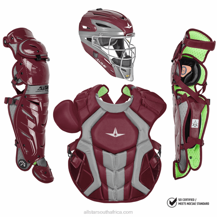 All Star S7 AXIS ADULT CATCHING KIT // MEETS NOCSAE T4LT159 Maroon