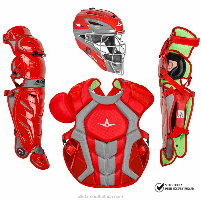 All Star S7 AXIS ADULT CATCHING KIT // MEETS NOCSAE T4LT163 Scarlet