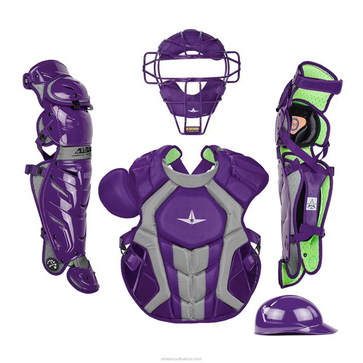All Star S7 AXIS ADULT CATCHING KIT - TRADITIONAL MASK T4LT139 Purple