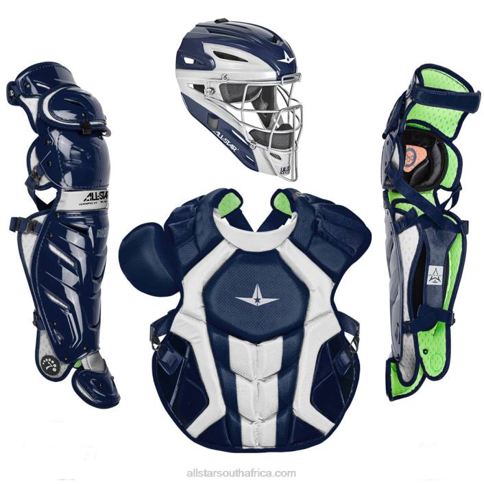 All Star S7 AXIS TWO TONE ADULT CATCHING KIT // MEETS NOCSAE T4LT147 Navy/White