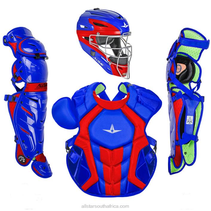 All Star S7 AXIS TWO TONE ADULT CATCHING KIT // MEETS NOCSAE T4LT148 Royal/Scarlet