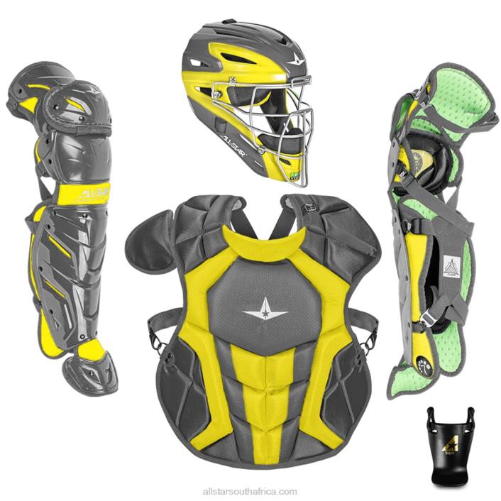 All Star S7 AXIS TWO TONE AGES 12-16, 15.5" // MEETS NOCSAE T4LT175 Graphite/Gold