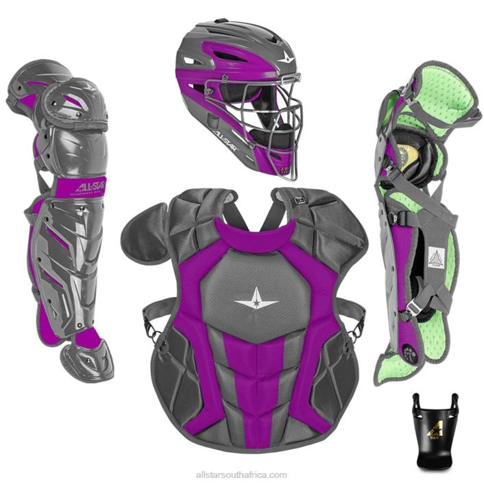 All Star S7 AXIS TWO TONE AGES 12-16, 15.5" // MEETS NOCSAE T4LT176 Graphite/Purple