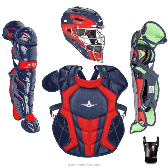 All Star S7 AXIS TWO TONE AGES 12-16, 15.5" // MEETS NOCSAE T4LT177 Navy/Scarlet