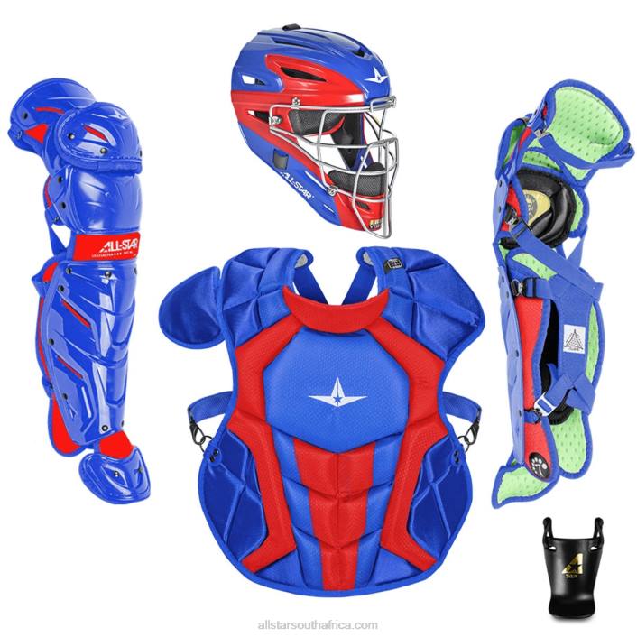 All Star S7 AXIS TWO TONE AGES 9-12, 14.5" // MEETS NOCSAE T4LT196 Royal/Scarlet
