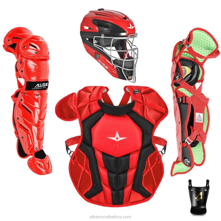 All Star S7 AXIS TWO TONE AGES 9-12, 14.5" // MEETS NOCSAE T4LT197 Scarlet/Black