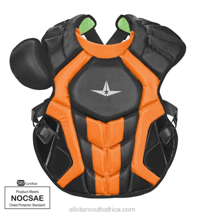 All Star S7 AXIS ADULT, 16.5" TWO TONE // MEETS NOCSAE T4LT222 Black/Orange