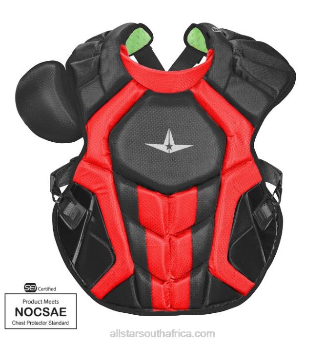 All Star S7 AXIS ADULT, 16.5" TWO TONE // MEETS NOCSAE T4LT223 Black/Scarlet