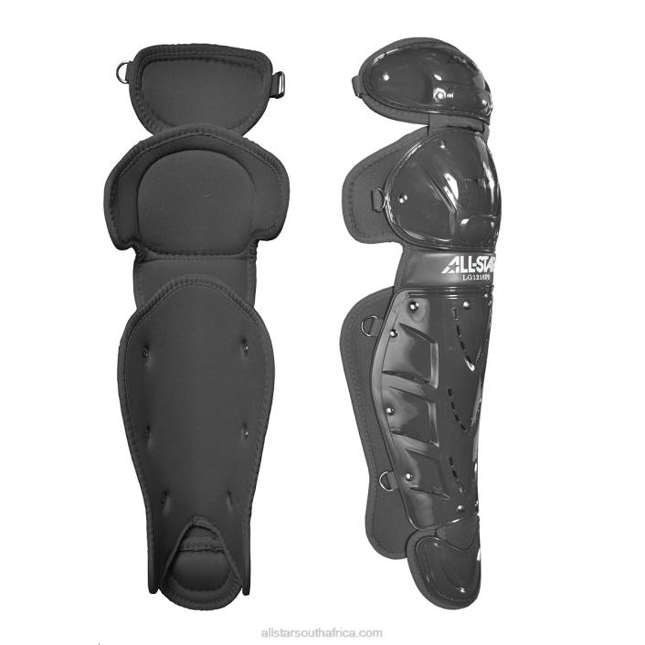 All Star PLAYER'S SERIES AGES 9-12 LEG GUARDS (13.5") T4LT319 Black