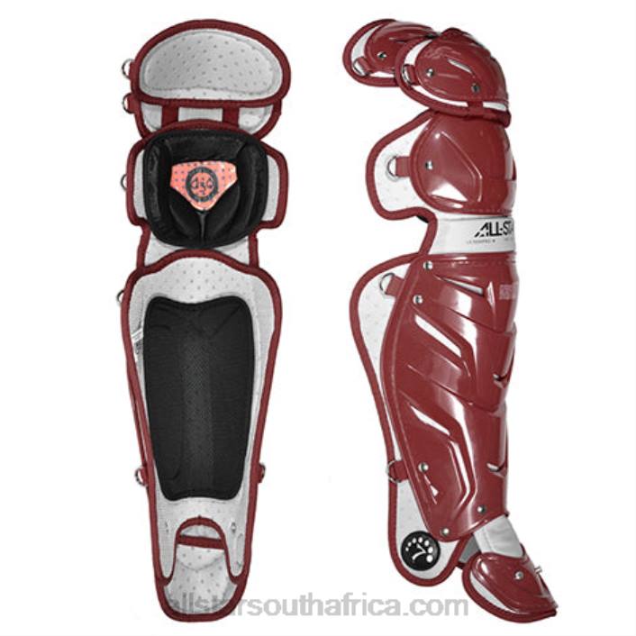 All Star S7 ADULT PRO STOCK LEG GUARDS T4LT345 Maroon