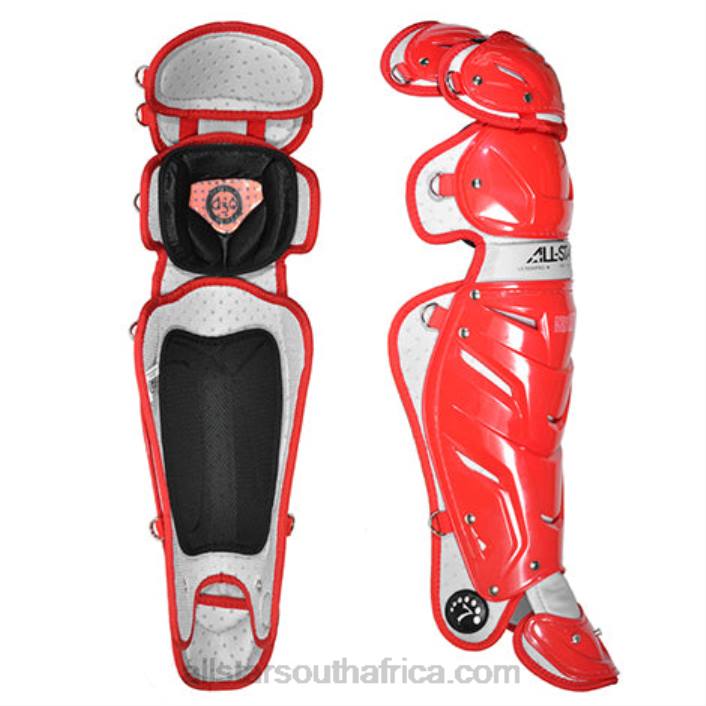 All Star S7 ADULT PRO STOCK LEG GUARDS T4LT350 Scarlet