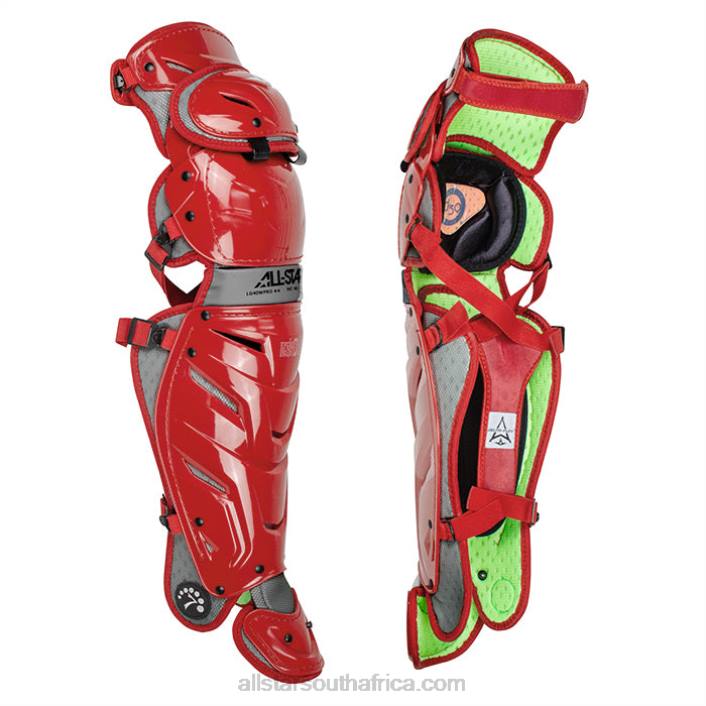 All Star S7 AXIS ADULT PRO LEG GUARDS T4LT323 Cardinal