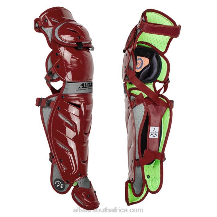 All Star S7 AXIS ADULT PRO LEG GUARDS T4LT330 Maroon