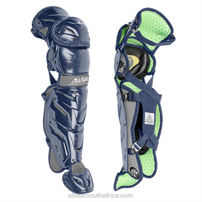 All Star S7 AXIS AGES 12-16 PRO LEG GUARDS (14.5") T4LT356 Navy