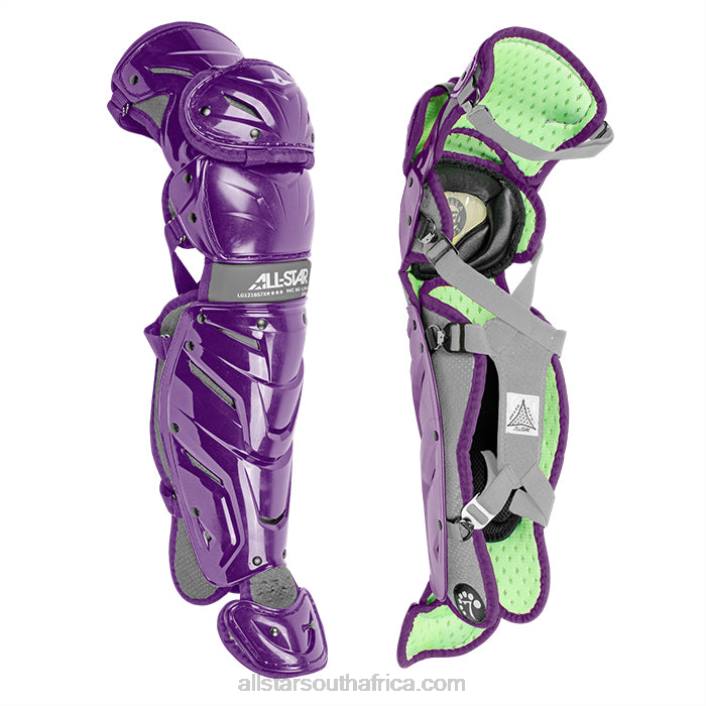 All Star S7 AXIS AGES 12-16 PRO LEG GUARDS (14.5") T4LT357 Purple