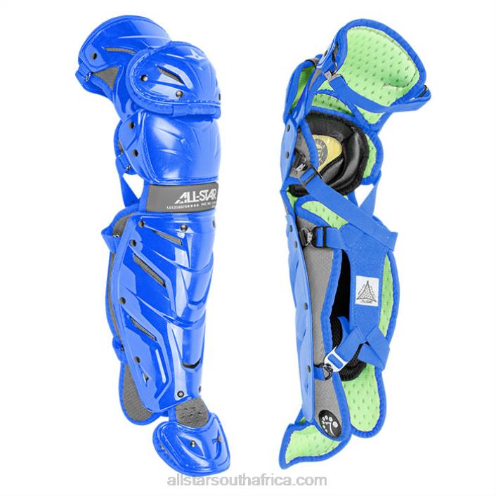 All Star S7 AXIS AGES 12-16 PRO LEG GUARDS (14.5") T4LT358 Royal