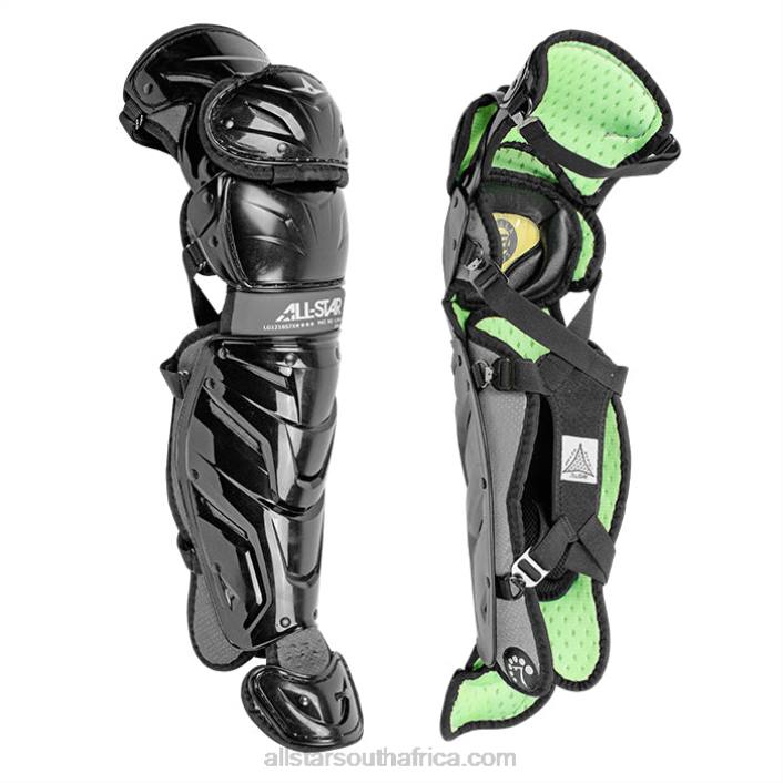 All Star S7 AXIS AGES 9-12 PRO LEG GUARDS (13.5") T4LT317 Black