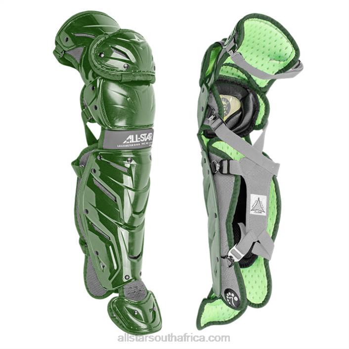 All Star S7 AXIS AGES 9-12 PRO LEG GUARDS (13.5") T4LT362 Dark Green