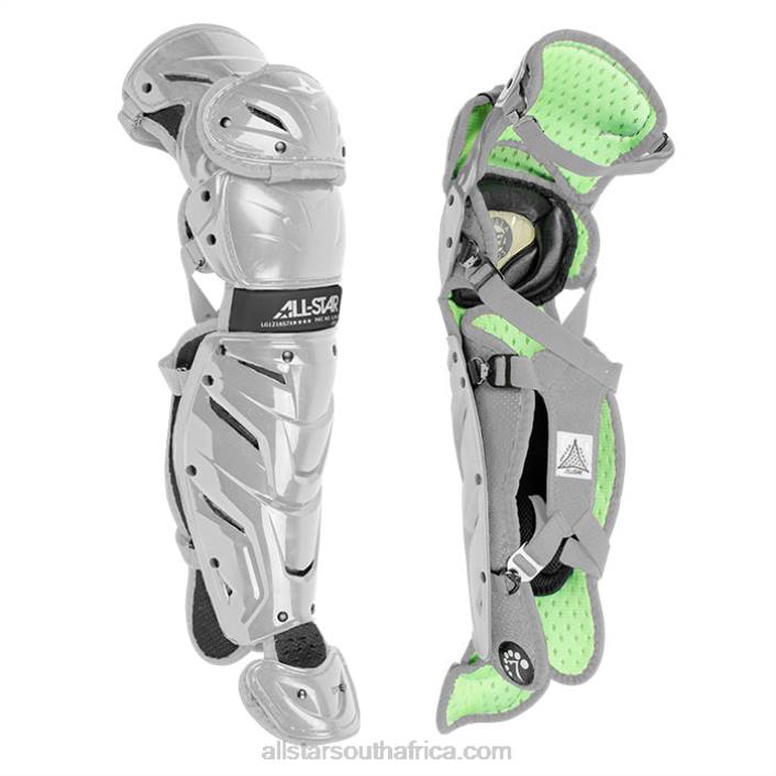 All Star S7 AXIS AGES 9-12 PRO LEG GUARDS (13.5") T4LT369 Silver