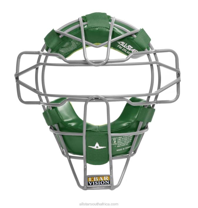 All Star CLASSIC TRADITIONAL FACE MASK W/ LMX PADS T4LT425 Dark Green